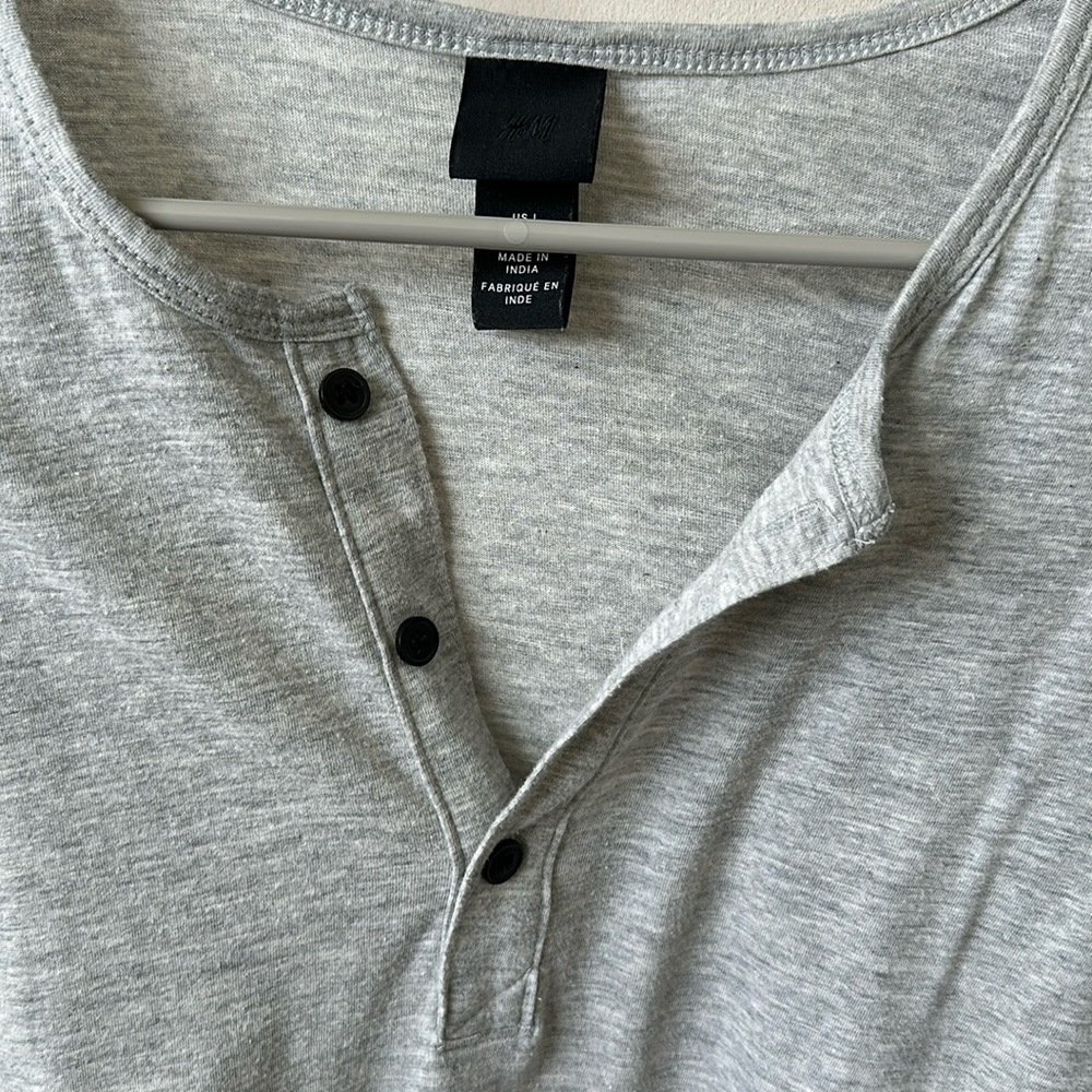 H&M Gray Long Sleeve Shirt